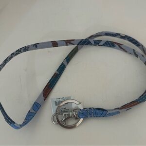Vera Bradley Lanyard Key Ring ID Badge Clip Bengal Lily NWT New